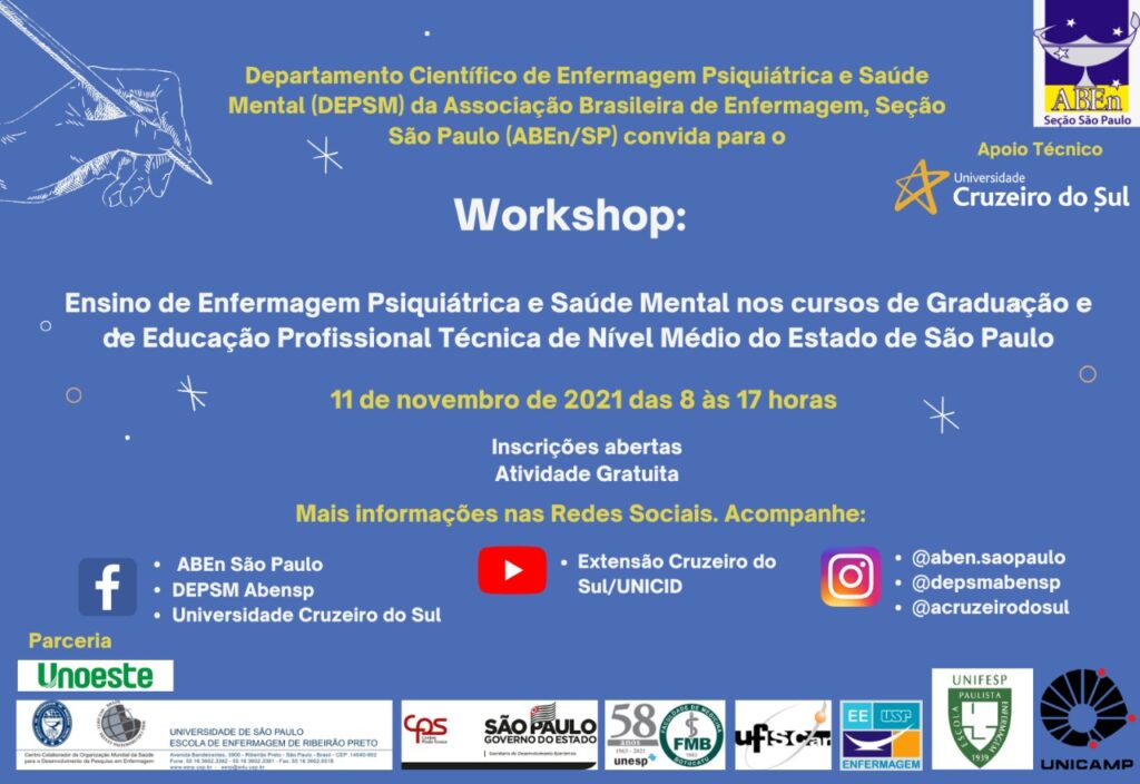 Workshop Ensino de Enfermagem Psiquiátrica e Saúde Mental